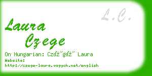 laura czege business card